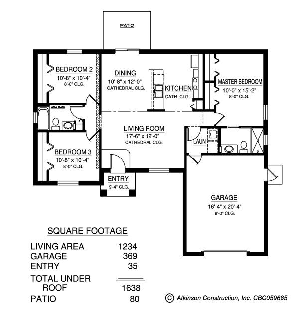 The St.James floor plan - click to view larger image in new window