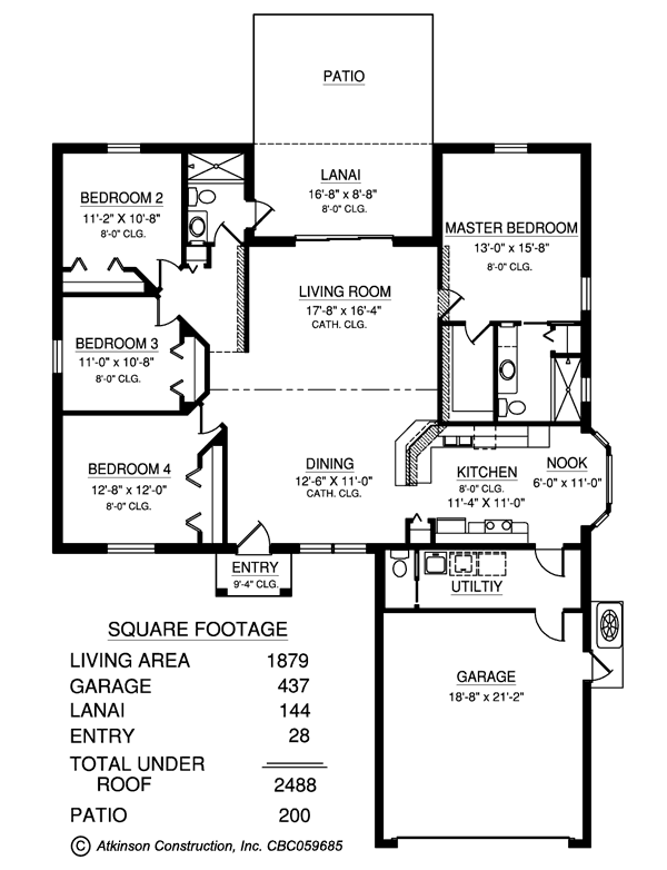 St. John Elite - with Laundry Floor Plan Atkinson Construction Inc ...